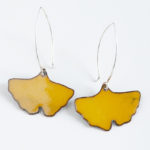 Cor do Cobre - Enamel Earring - Avencas b1
