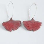 Cor do Cobre - Enamel Earring - Avencas b3