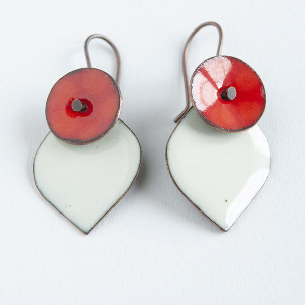 Cor do Cobre - Enamel Earring - Apulha b3