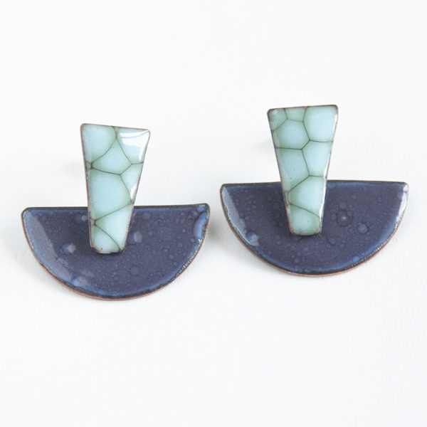 Cor do Cobre - Enamel Earring - Galé b1