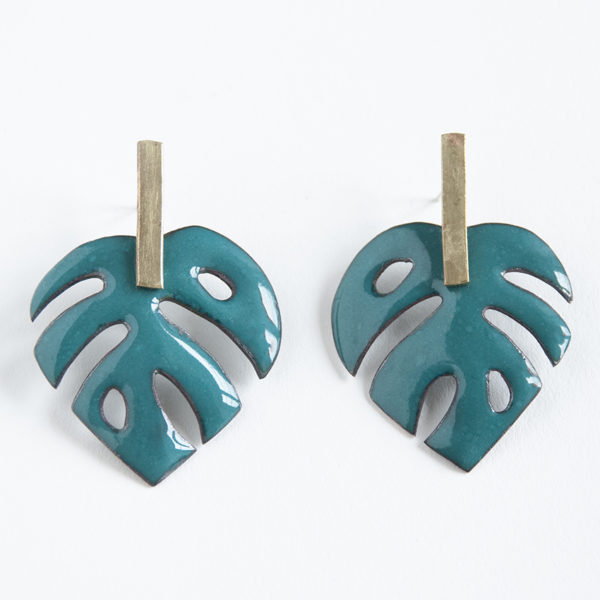 Cor do Cobre - Enamel Earring - Ingrina b3