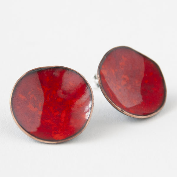 Cor do Cobre - Enamel Earring - Amoreira b4