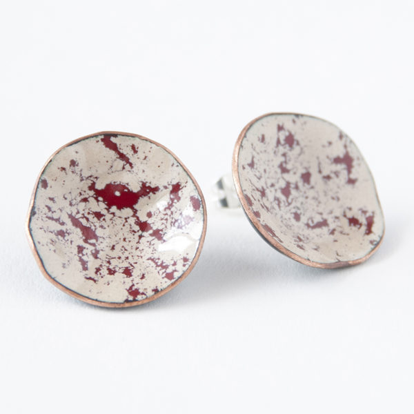 Cor do Cobre - Enamel Earring -Amoreira b7