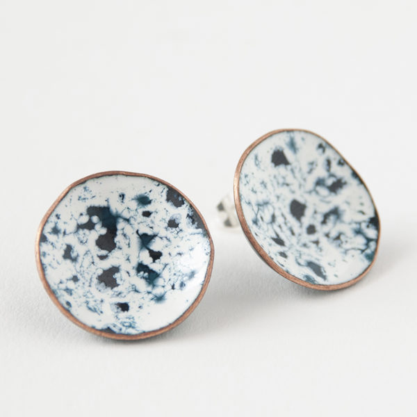 Cor do Cobre - Enamel Earring -Tróia b6