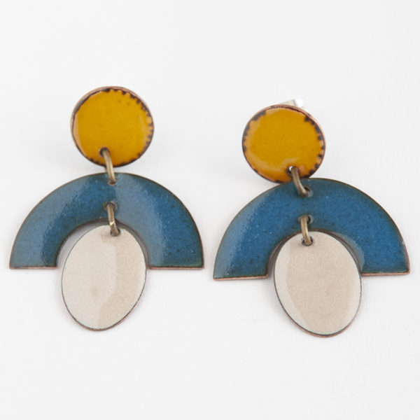 Cor do Cobre - Enamel Earring - Ferraria b5