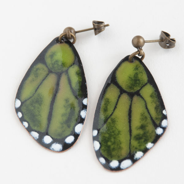Cor do Cobre - Enamel Earring - Salema b2