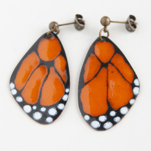 Cor do Cobre - Enamel Earring - Salema b3