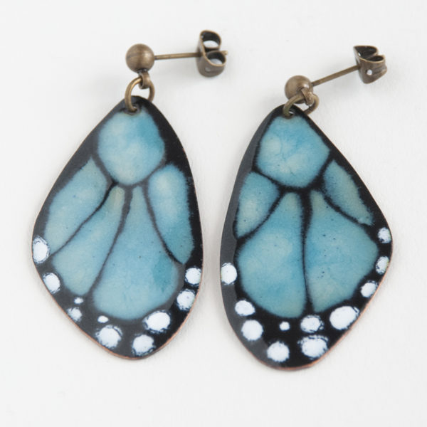 Cor do Cobre - Enamel Earring - Salema b4