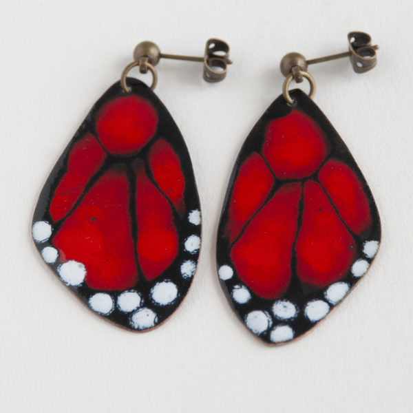 Cor do Cobre - Enamel Earring - Salema b1